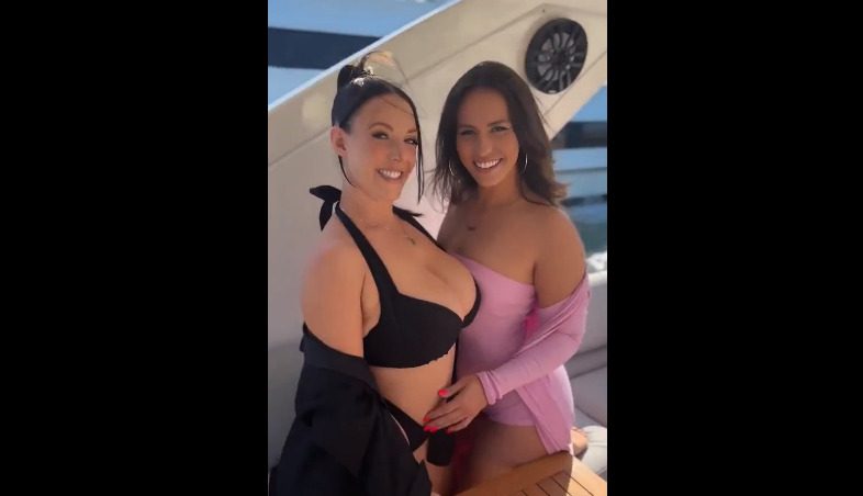 Angela White, Kelsi Monroe – Boat Threesome with Mr Lucky